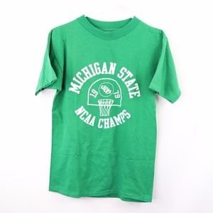 Vintage New 1979 Michigan State Basketball Shirt